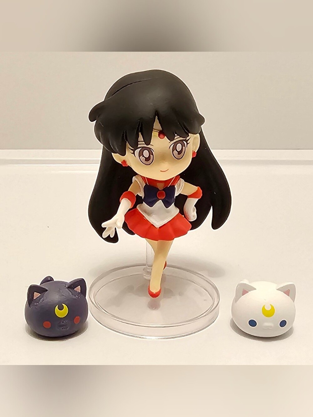 Sailor Moon Sailor Mars Vinyl Figure with Luna & Artemis